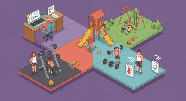 Generational Amenity Divide Art with four quadrants of generational amenity preferences