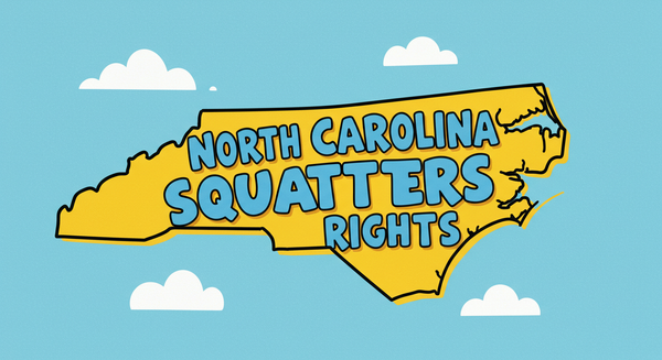 North Carolina Squatters Rights text on outline of the state of North Carolina