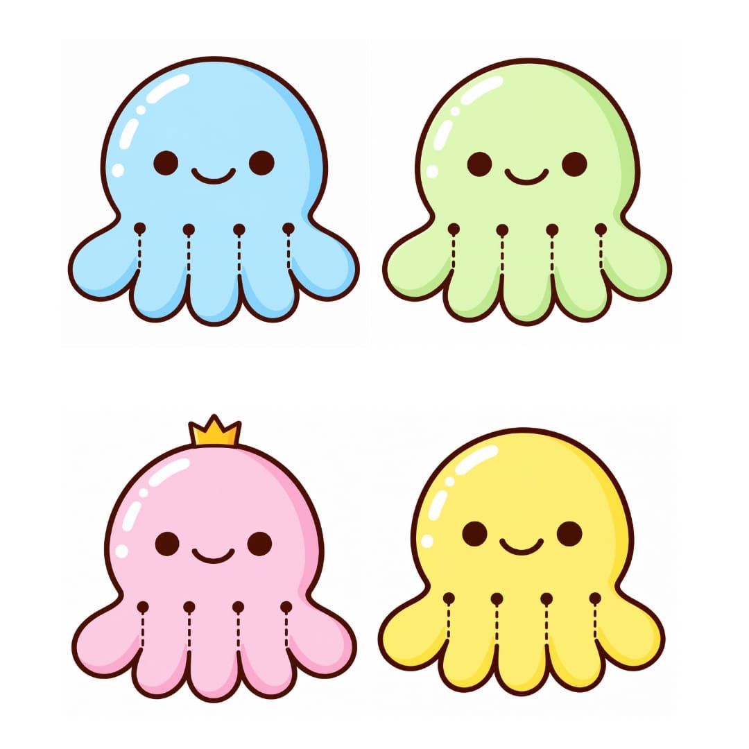 Blobtopus Cutting Printouts