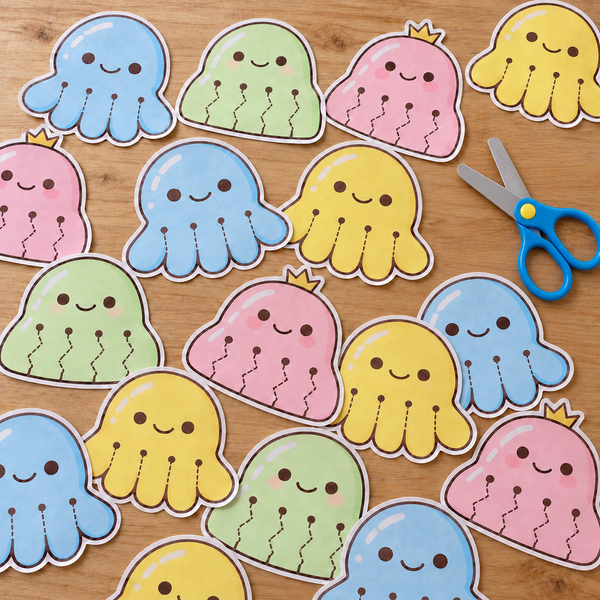 Blob Cutting Practice: Free Scissor Skills Printables