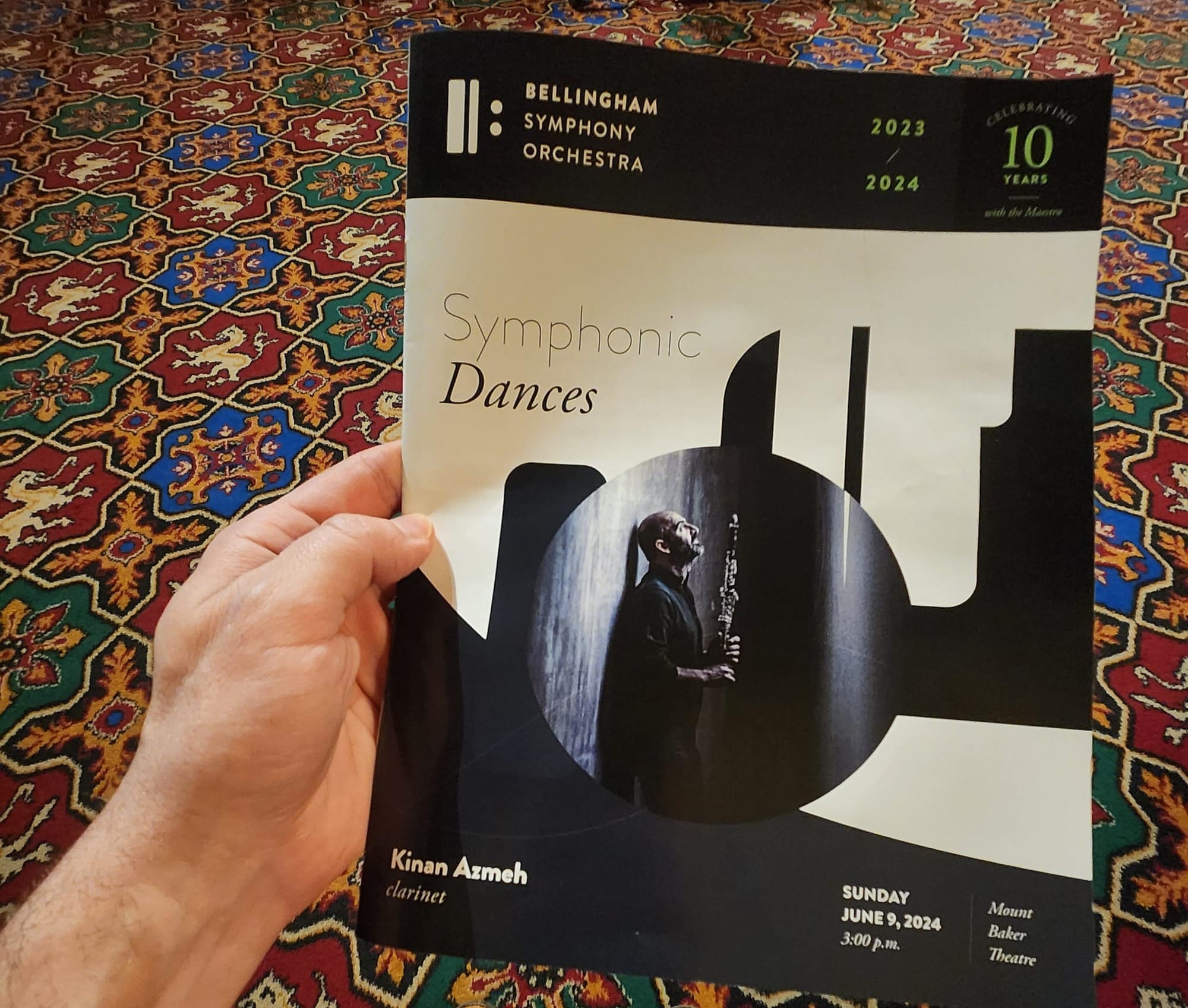 A Bellingham Symphony Orchestra program featuring clarinetist Kinan Azmeh.