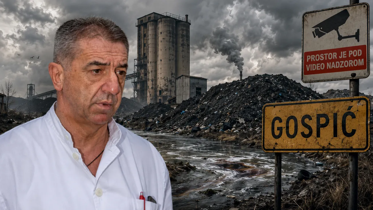 Darko Milinović i Grad Gospić bili su odgovorini za video nadzor kamera koje su snimale ulaz preko 1300 kamiona opasnog otoada na prostor nekadašnjeg silosa