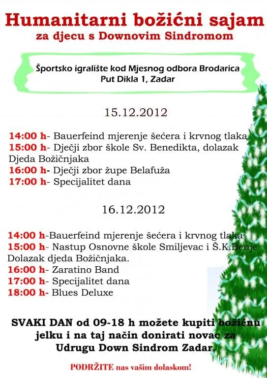 Humanitarni Božićni sajam na Brodarici