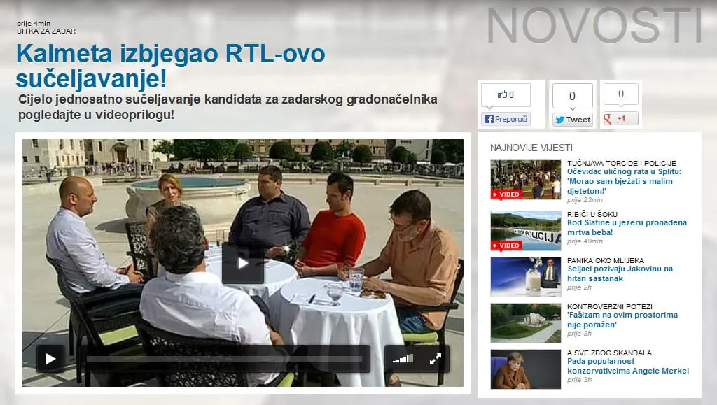 RTL VIDEO – Kalmeta izbjegao RTL-ovo sučeljavanje!; Pogledajte jednosatno sučeljavanje Bilića i Pupiča