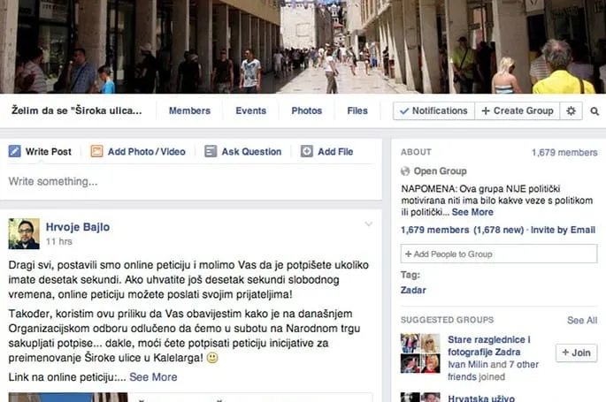 VIDEO: Na Facebooku pokrenuta grupa: “Želim da se ‘Široka ulica’ jednom zauvijek preimenuje u ‘Kalelarga’!”