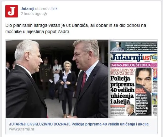 JUTARNJI: “Dobar dio istraga se odnosi na moćnike u mjestima poput Zadra”