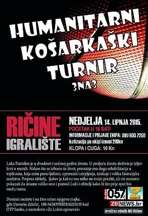 Turnir u basketu za Luku Pantalona