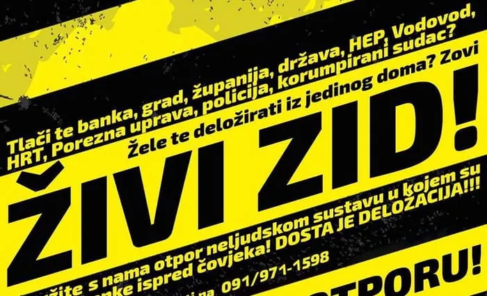 Prosvjed Živog zida u Zadru