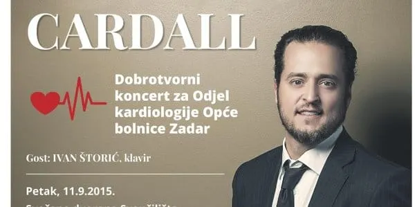 Svjetski priznati pijanist Cardall nastupa za zadarsku kardiologiju