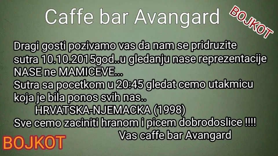BOJKOT HNS-U Najoriginalniju ideju ima zadarski Avangard – prikazuje pobjedu nad Njemačkom iz 98.