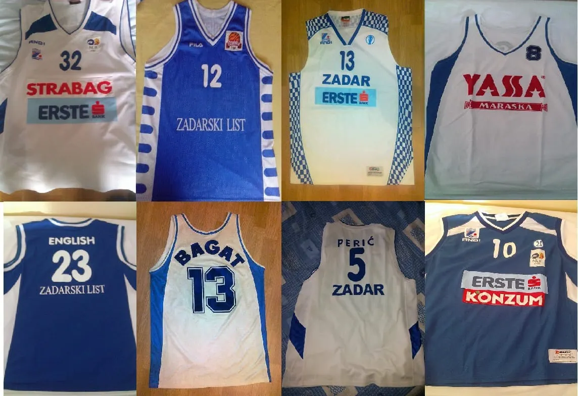 Online kolekcija dresova KK Zadar kroz povijest na facebooku!