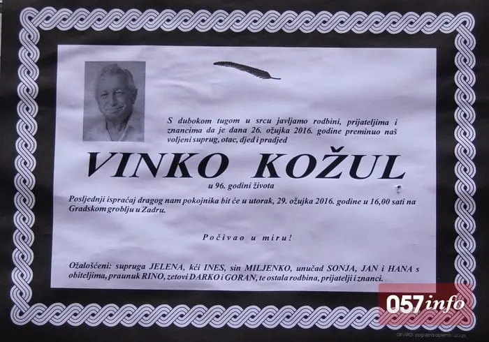 Preminuo Vinko Kožul, prvi predsjednik Lige protiv raka
