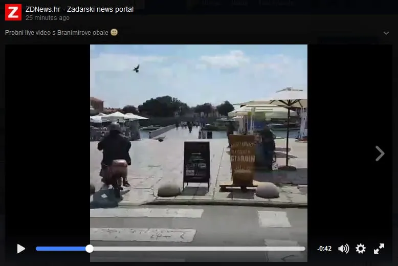 LIVE VIDEO – ZDNews.hr je prvi zadarski portal koji je emitirao video uživo preko Facebooka!
