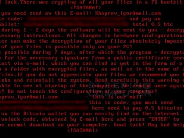 Ransomware zaključava boot sektore diskova