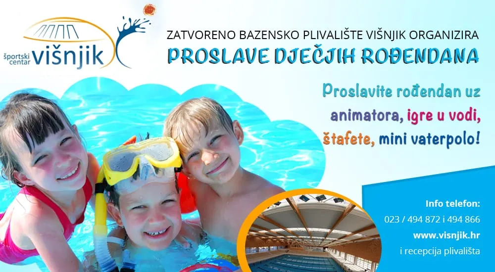 Zatvoreno bazensko plivalište Višnjik proširuje svoju ponudu