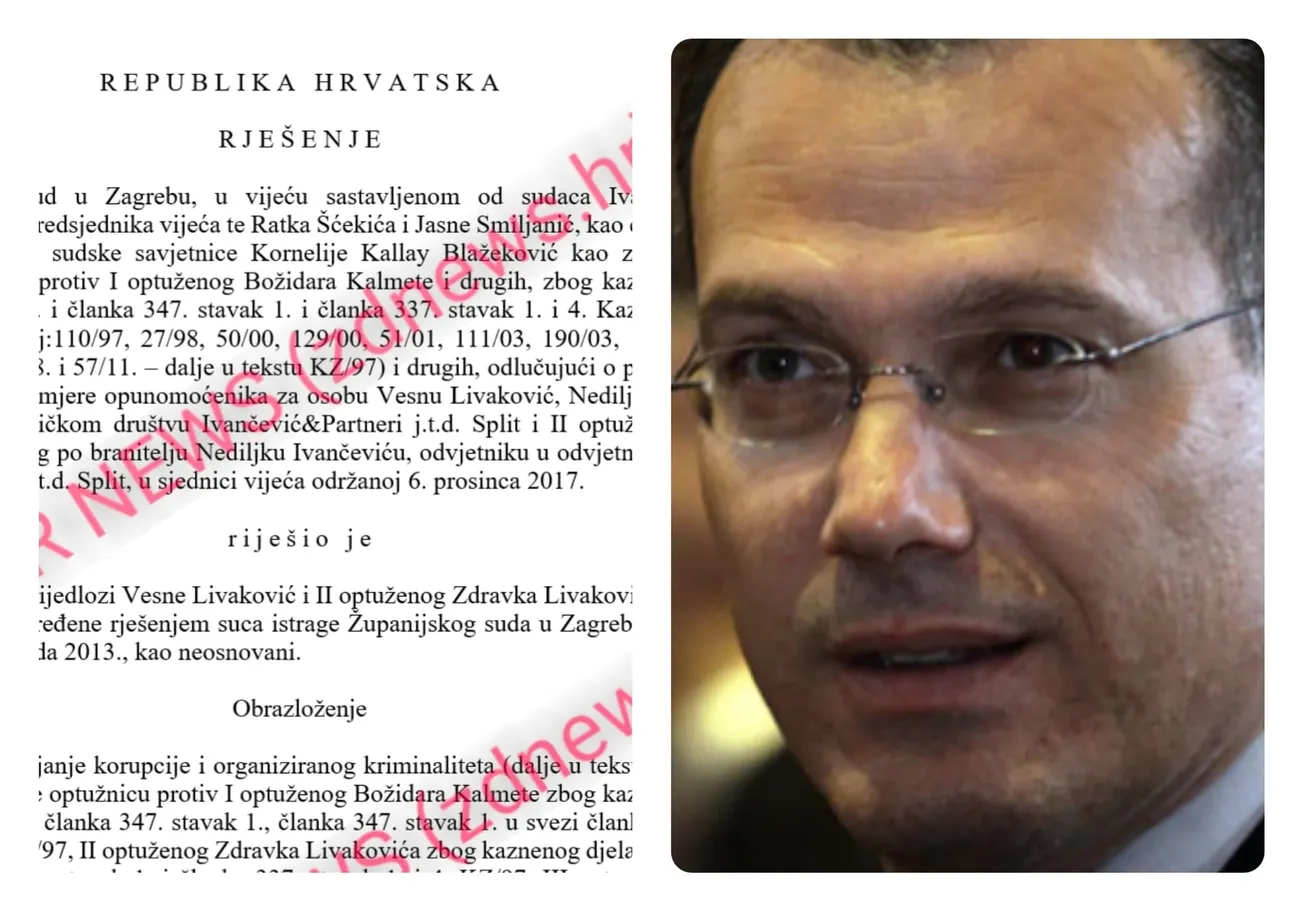 IMAMO DOKUMENTE: Sud odbio odblokirati Livakovićevu imovinu: “Vaša majka nije mogla u gotovini kupiti stan za 1,1 milijun kuna”