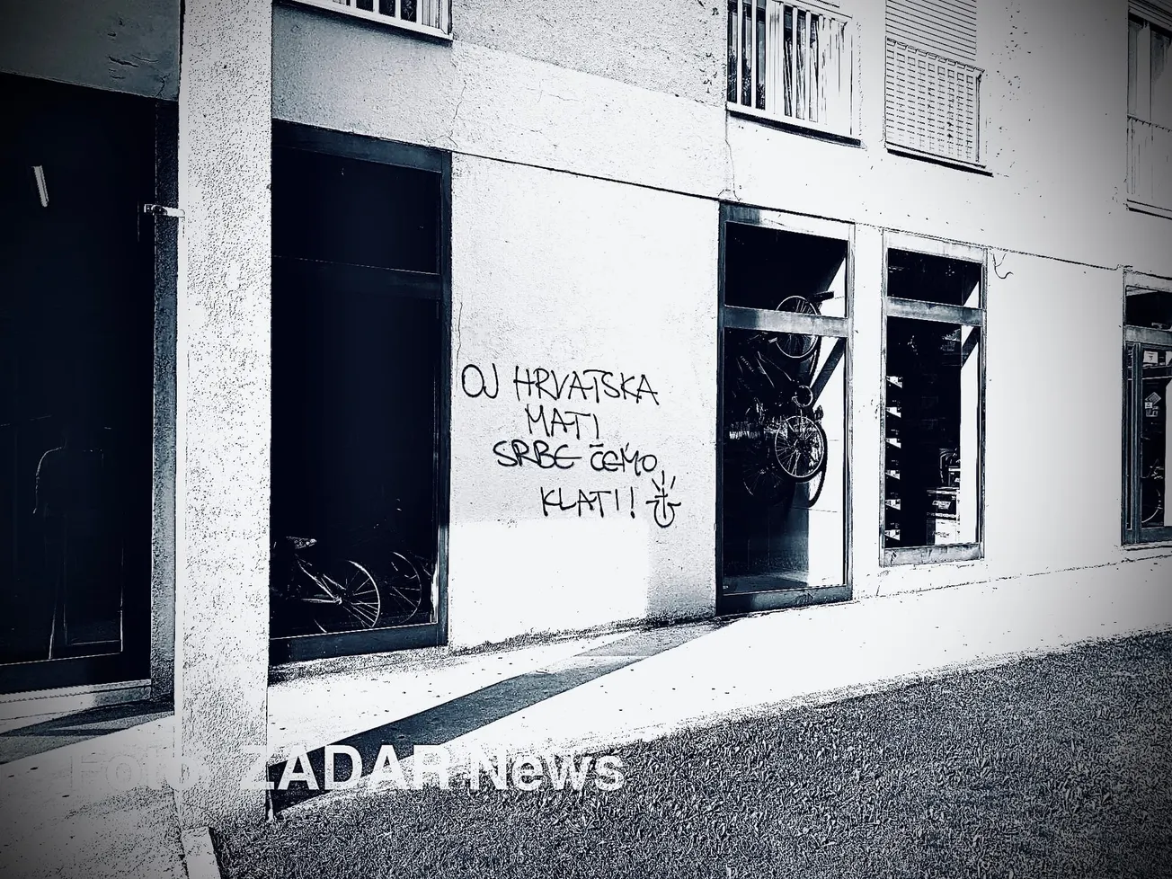 Zadarska policija: ‘Izvršili smo očevid i tragamo za autorima dva grafita’