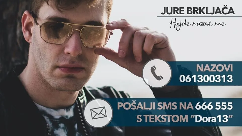 Večeras na Dori nastupa naš Jure Brkljača, podržimo ga