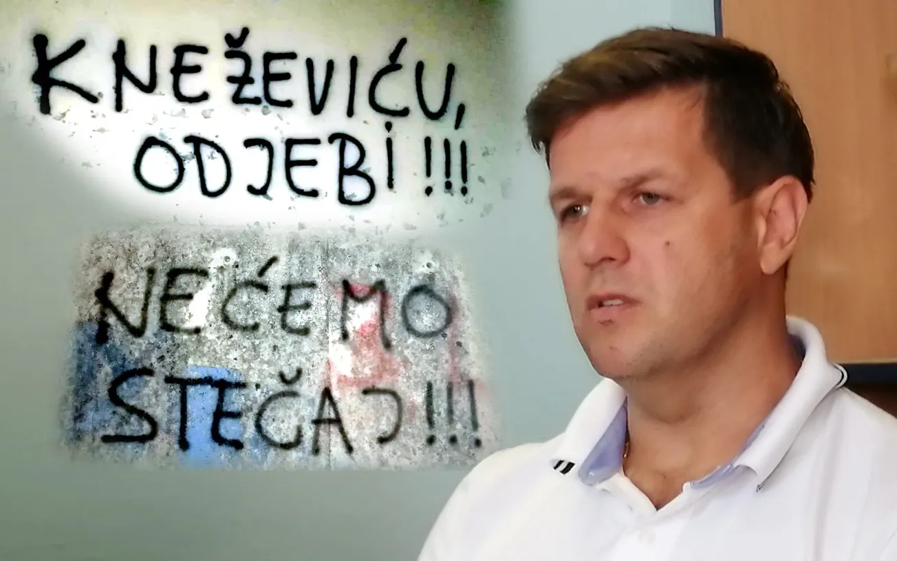 OSVANULI GRAFITI – Navijači poručili Kalmeti, HDZ-u i Damiru Kneževiću: “Odj*bite od kluba, nećemo stečaj”