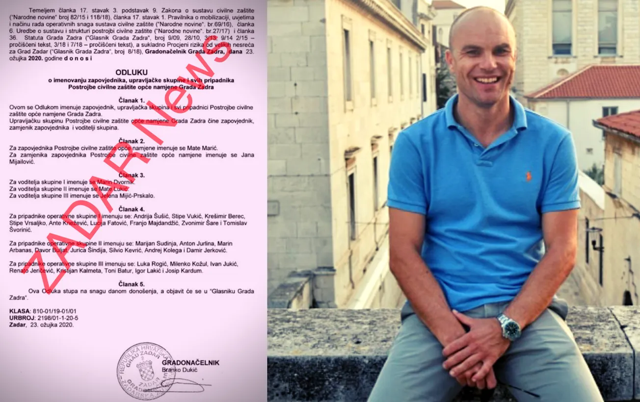 TAJNI DOKUMENT OTKRIVA: Mario Paleka ne nadzire zadarske karantene; “Jadno je da netko pokušava profitirati na tragediji i radu volontera”