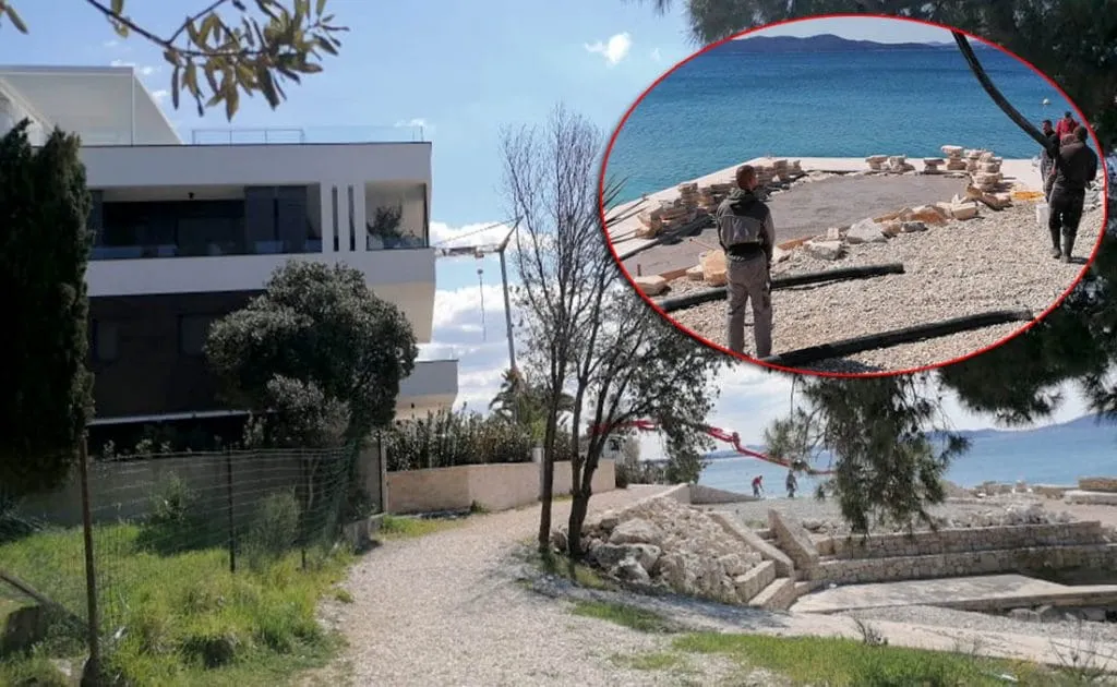 Betonira se privatna plaža ispred kuće Luke Modrića u Kožinu, Inspekcije ne žele izaći na teren