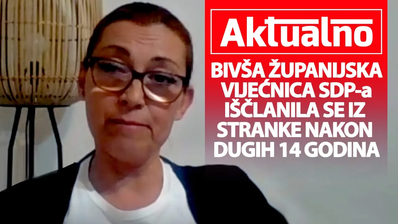 VIDEO – Suzana Jakovac nakon 14 godina napustila zadarski SDP: “Stranka je uništena, nema joj spasa”