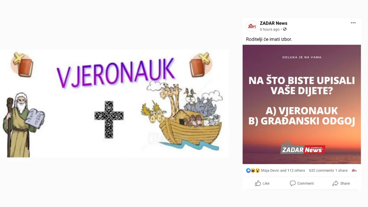 Zadrani u samo nekoliko sati napisali više od 1000 komentara na temu Vjeronauka i Građanskog odgoja