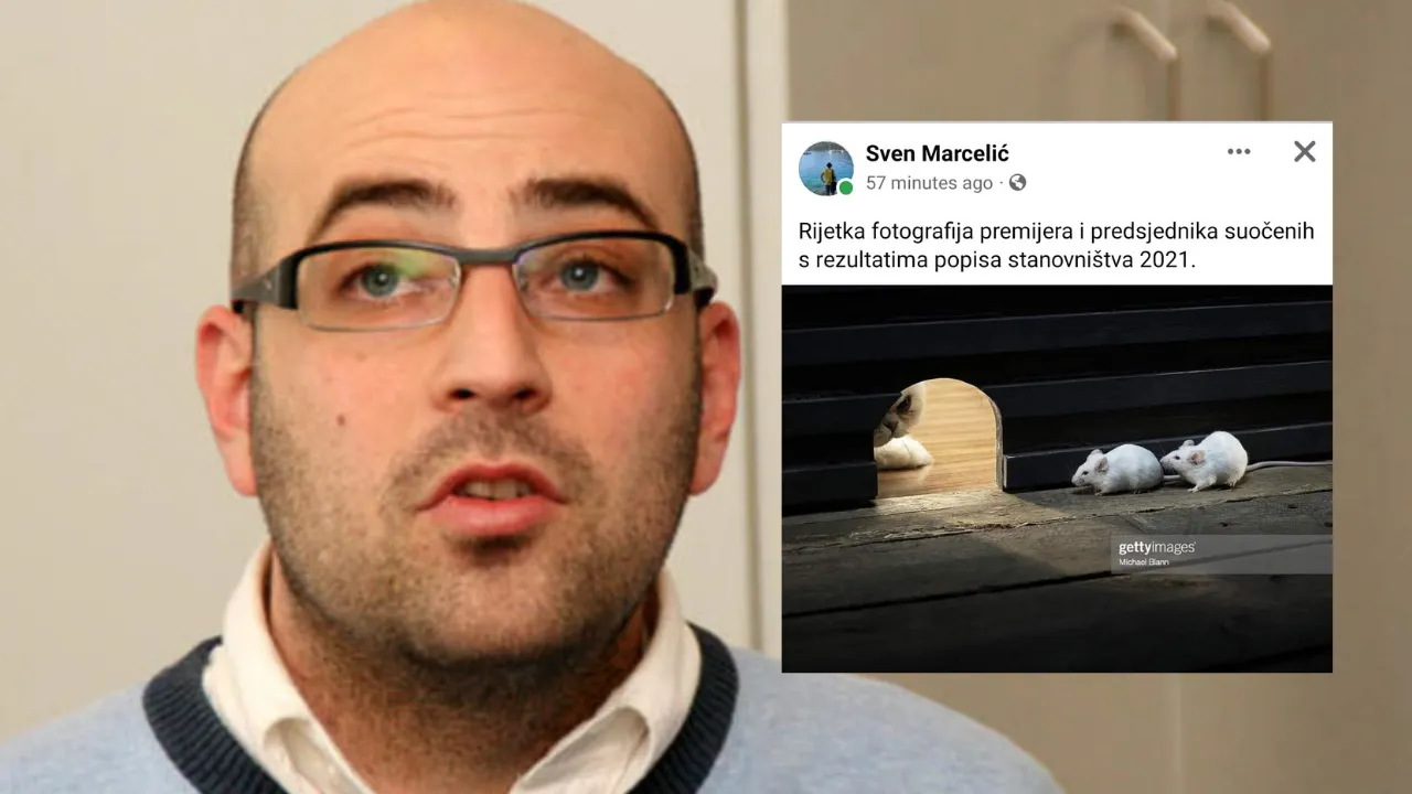 Sven Marcelić: “Ovo je rijetka fotografija premijera i predsjednika suočenih s rezultatima popisa stanovništva