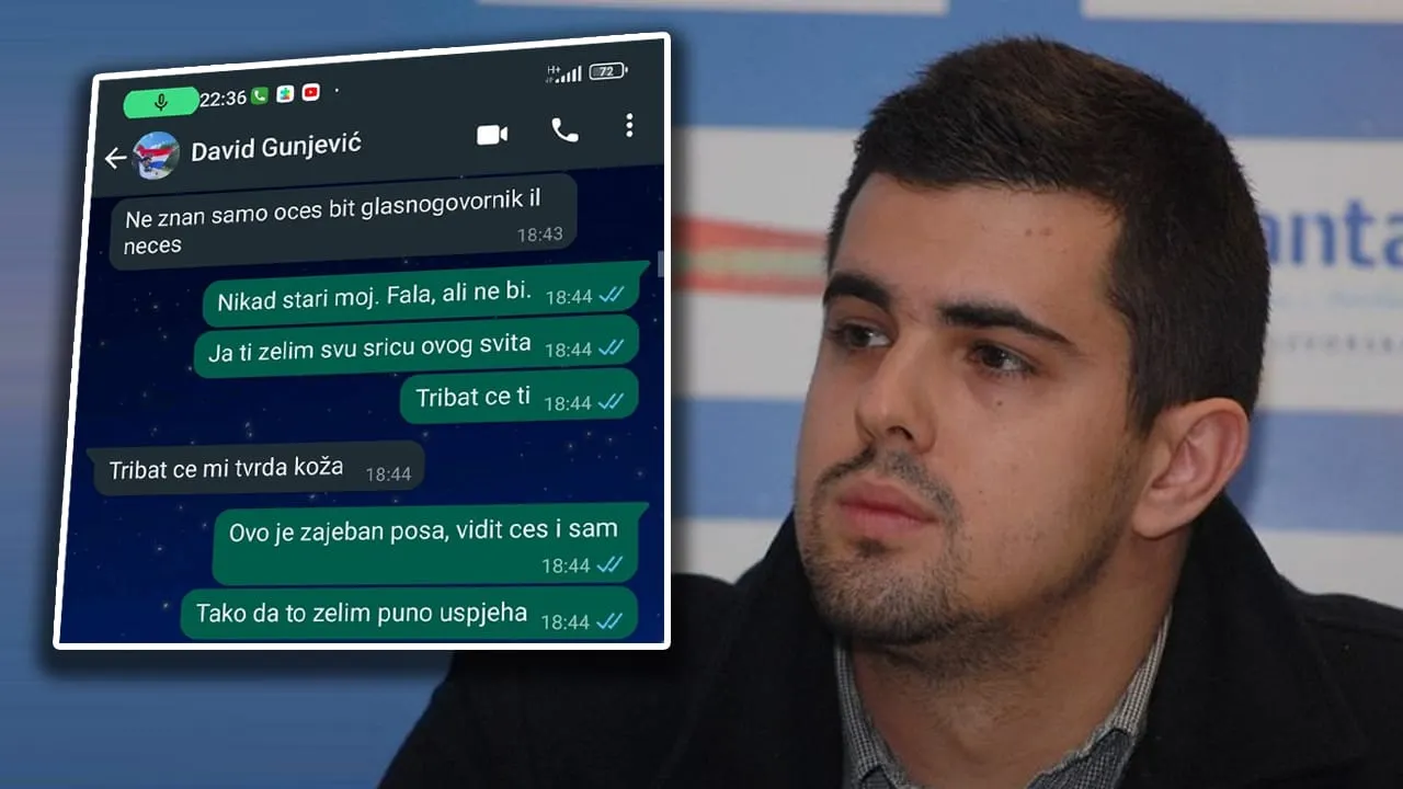 OBJAVLJUJEMO PORUKE – David Gunjević nije govorio istinu, evo kako je novinara Hrvoja Bajla otvoreno pozvao da mu postane glasnogovornik