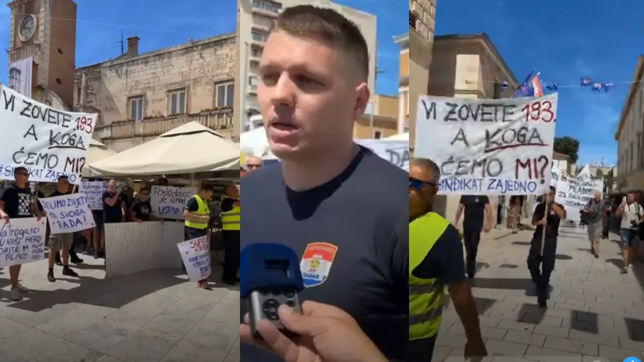 VIDEO – Vatrogasci prosvjedovali i tražili povećanje plaća, Dukić se kukavički sakrio