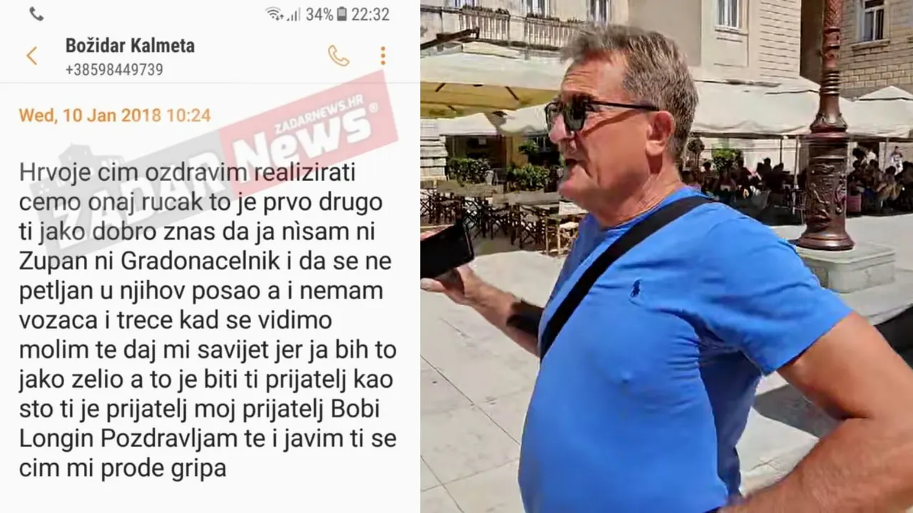 Novinar Hrvoje Bajlo objavio ulizivačku poruku koju mu je poslao Božidar Kalmeta: “Želim ti biti prijatelj”