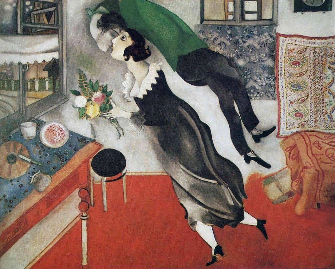 The Birthday, 1887, Marc Chagall