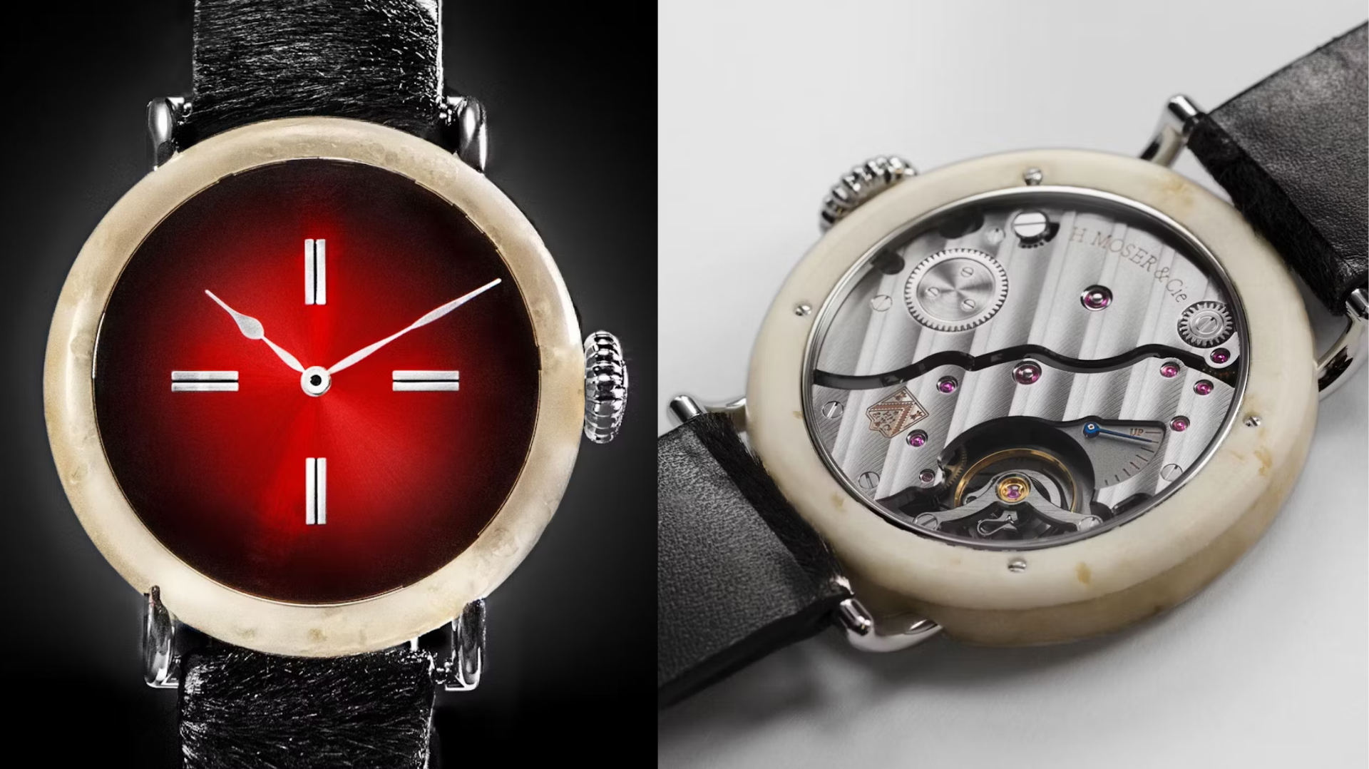 The Swiss Mad Watch is a protest against the new regulations on the term "Swiss Made." The case is actual Swiss cheese combined with resin to create a special polymer. 