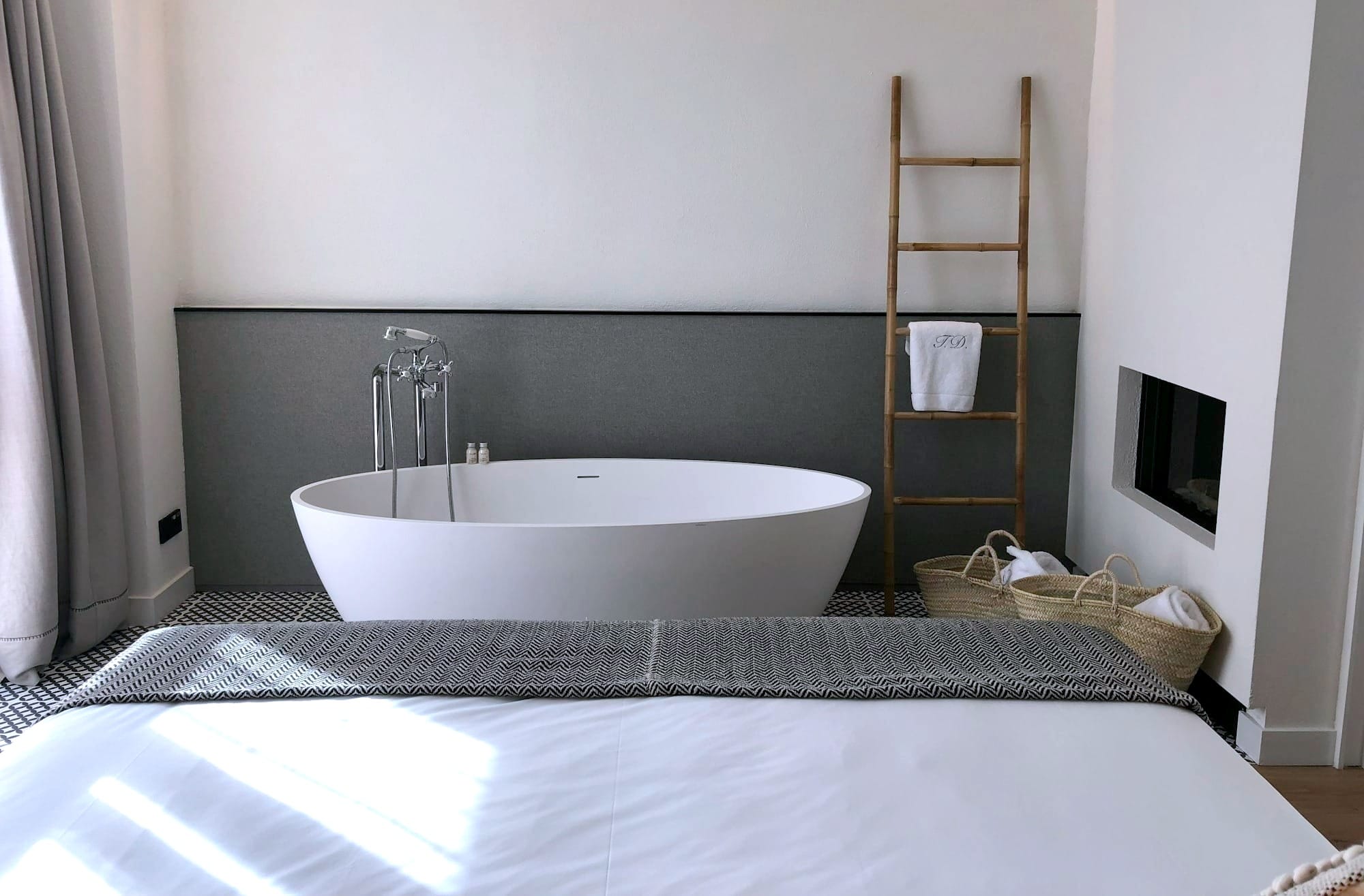 white vanity sink