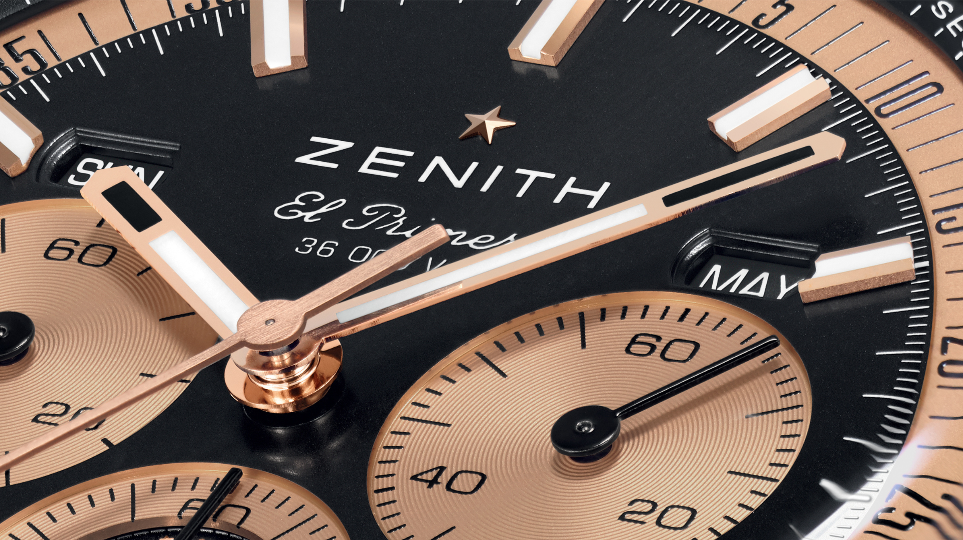 ZENITH CHRONOMASTER Triple Calendar Returns in Rose Gold