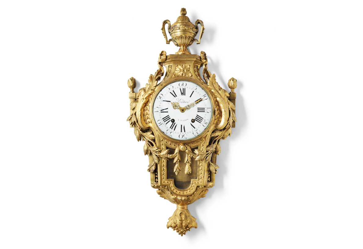 CARTEL D’APPLIQUE D’ÉPOQUE LOUIS XVI, SIGNATURE DE VERDIER, PARIS, VERS 1770, Estimate EUR 25,000 – EUR 40,000