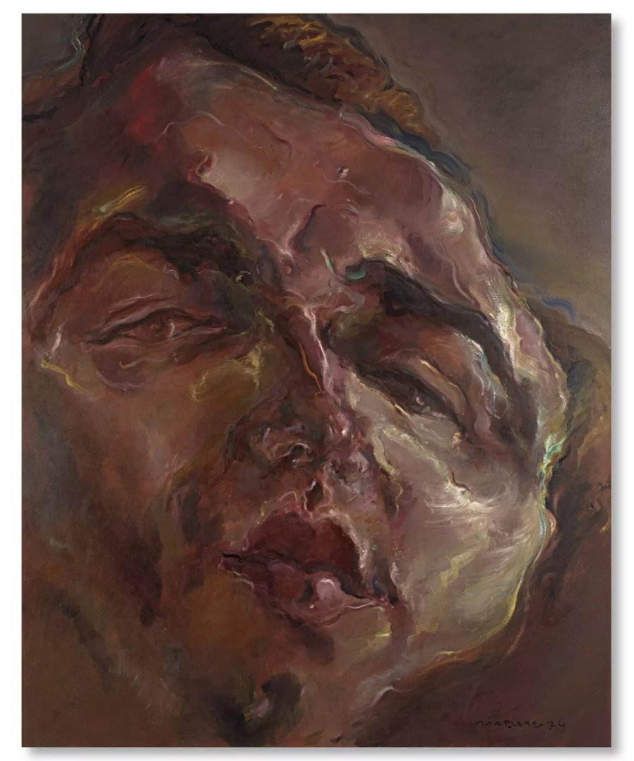 MARWAN (1934, DAMASCUS - 2016, BERLIN). Kopf (Head). Painted in 1974. Image courtesy of Kai-Annett Becker/Berlinische Galerie - Museum of Modern Art, Photography and Architecture © Estate Marwan