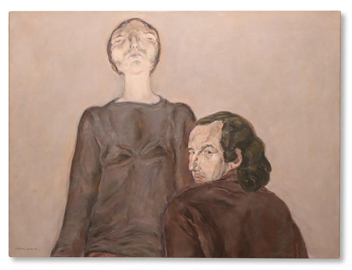 MARWAN (B. 1934, DAMASCUS - 2016, BERLIN). Ohne Titel (Untitled). Painted in 1969. Image courtesy of Sharjah Art Foundation, Sharjah. Photo: Shanavas Jamaluddin © Estate Marwan