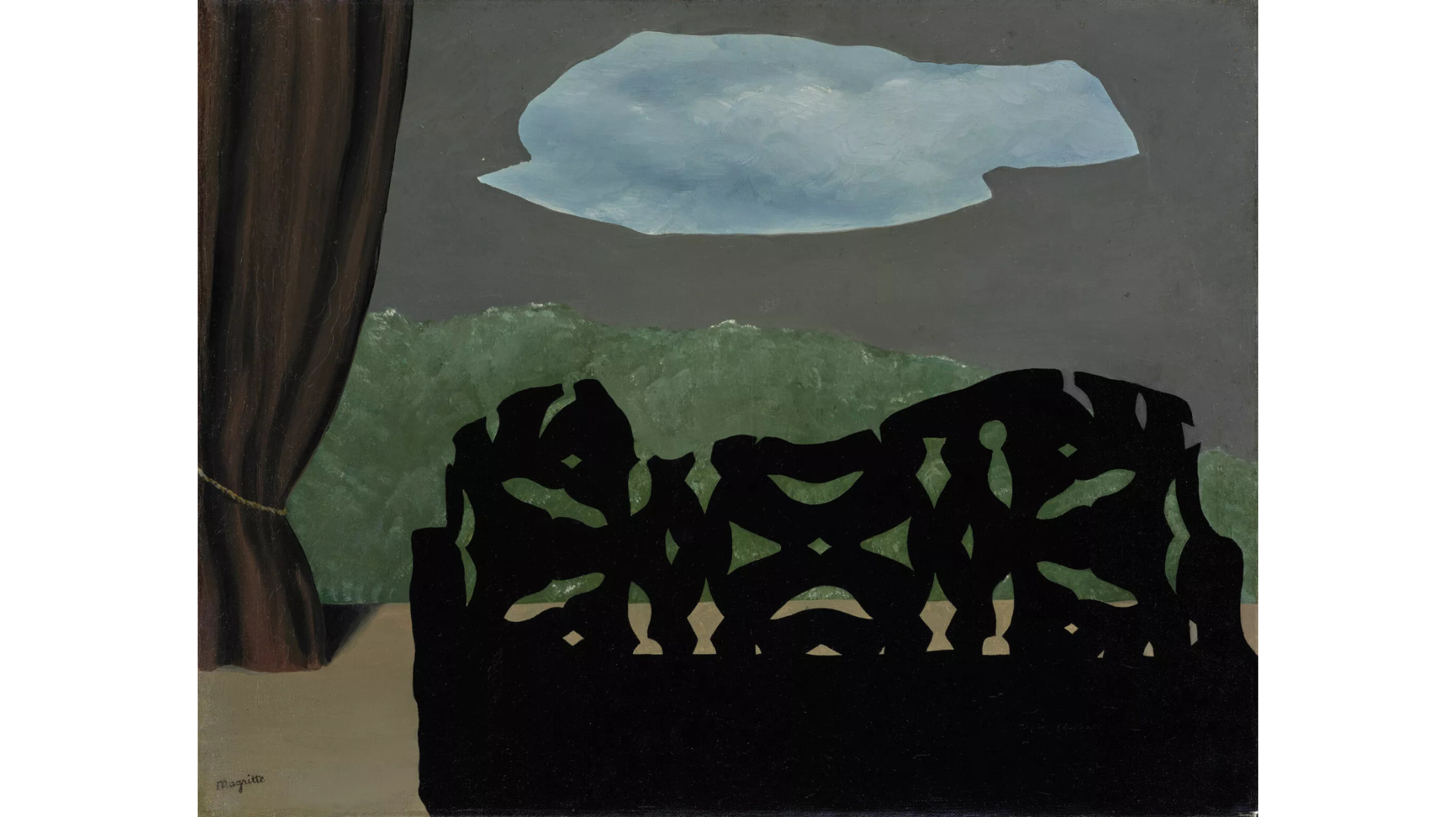 René Magritte (1898-1967),&nbsp;Le Ciel passe dans l'air. Estimate: €1,000,000-2,000,000 . © Christie's images Limited 2025. Photo: Anna Buklovska&nbsp;&nbsp;