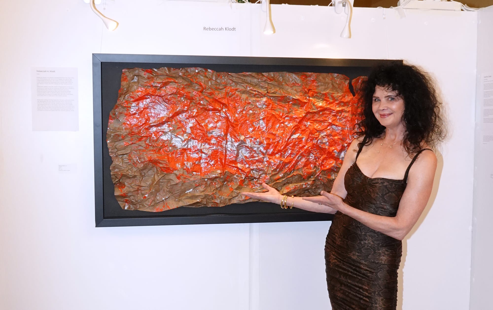 Artist Rebeccah Klodt at the Fine Art Biennale Basel 2025