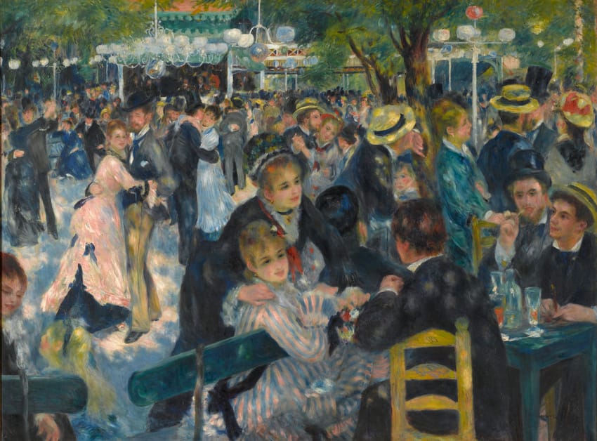 Pierre-Auguste Renoir, 'Dance at the Moulin de la Galette', 1876. Credits: Musée d'Orsay, Dist. RMN-Grand Palais / Patrice Schmidt
