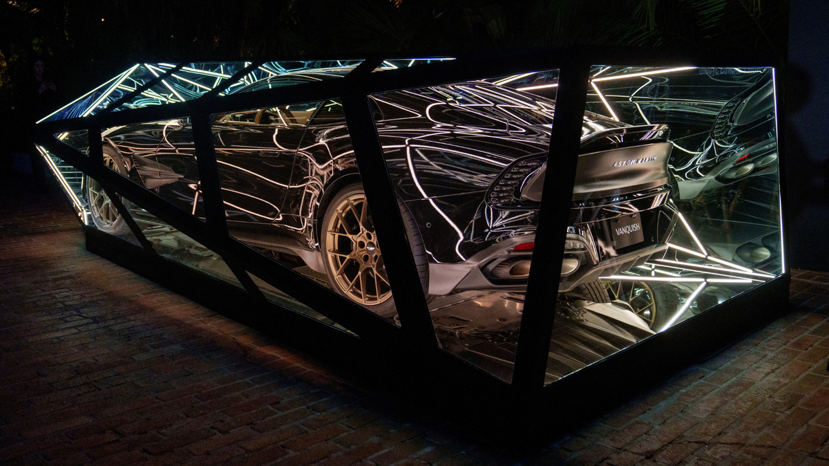 Anthony James Unveils 'Reflections of Speed' Light Sculpture