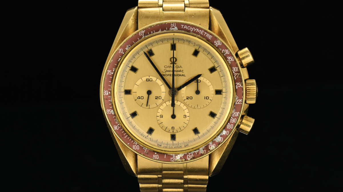 Neil Armstrong’s 18K Gold Omega Speedmaster May Sell for Over $2 Million