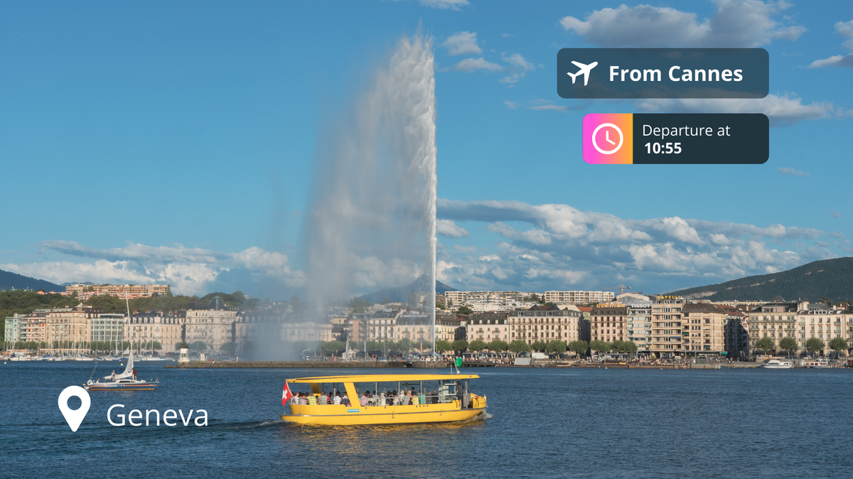 Last-Minute Private Jet Deal: Cannes to Geneva for 82% Off!