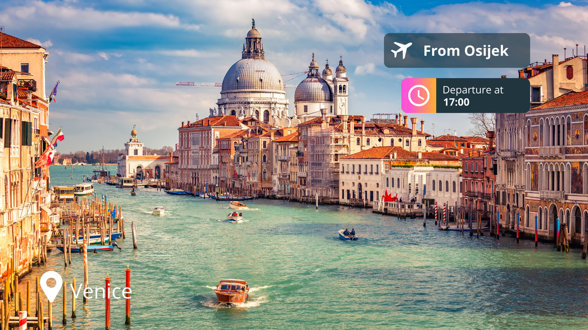 Last-Minute Private Jet Deal: Osijek to Venice for 85% Off!