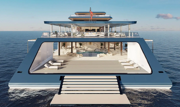 "Inspire" A Luxury Superyacht with an Underwater Lounge