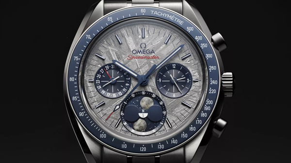 OMEGA Reveals The Speedmaster Moonphase Meteorite