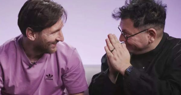 Leo Messi with Refik Anadol 