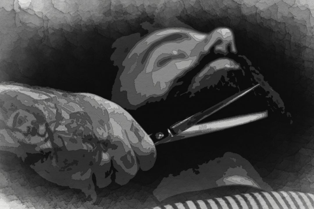 In Cork, there is a new barber in town specializing in classic cuts. Here we can see “the man in the chair,” relaxing and enjoying some peace and quite, while the barber cleans him up a bit.