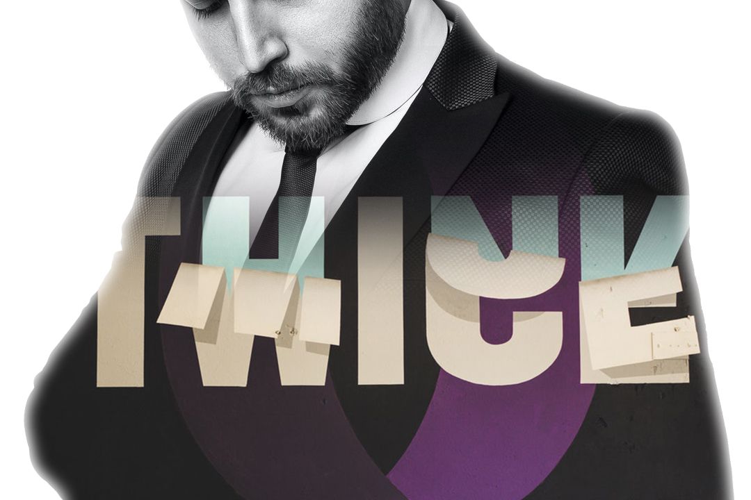 Think Twice graphic art